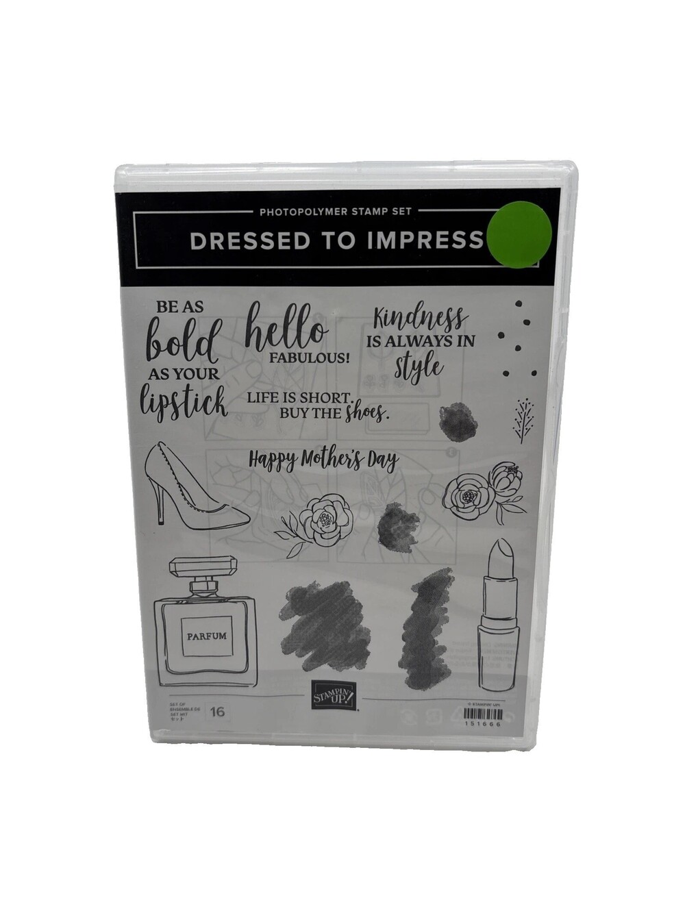 Stampin' Up! Dressed To Impress Photopolymer Stamp Set Fashion Rubber 151666